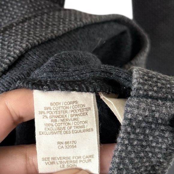 FREE PEOPLE Moto Studded Thermal Long Sleeve Top Shirt Tunic - Picture 6 of 6